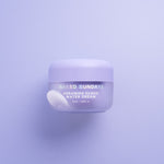 Jar of Naked Sundays Ceramide Cloud Water Cream on a lilac background