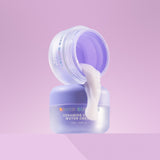 Naked Sunnahs Ceramide Cream container with cream oozing out on a pink background