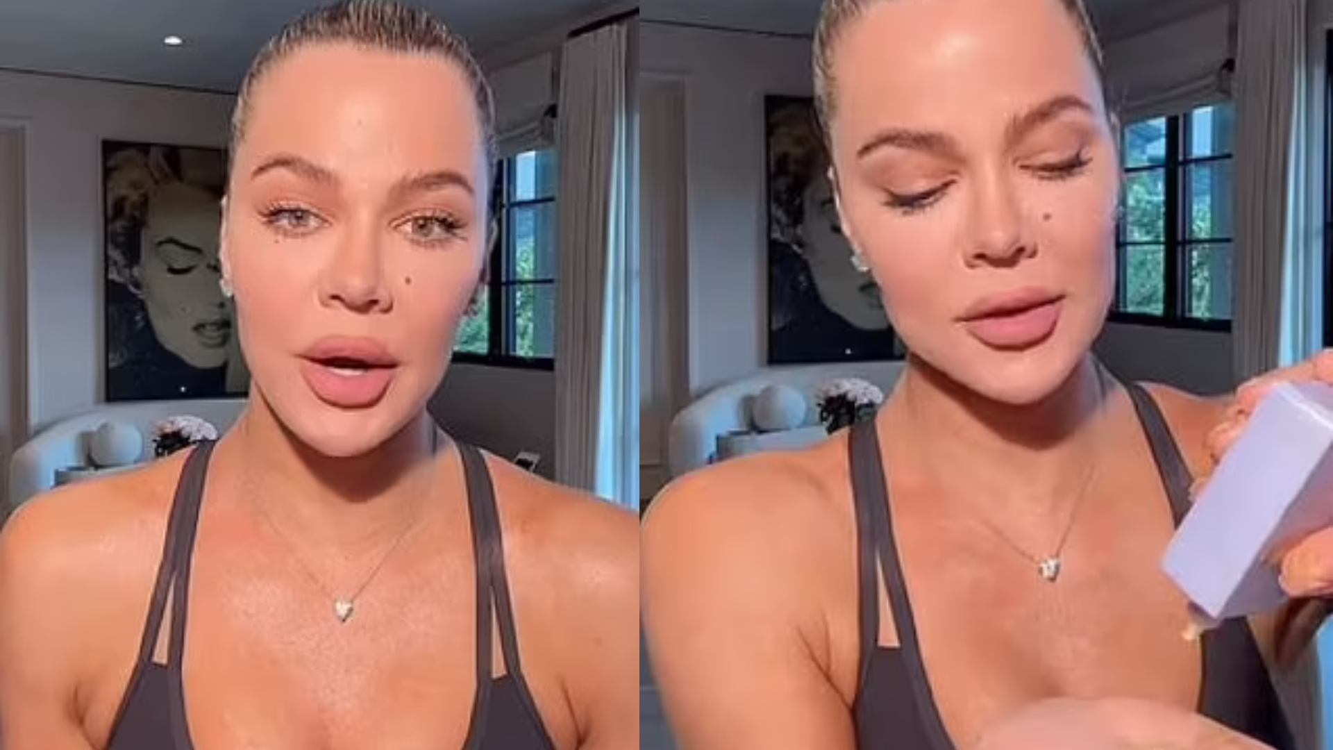 Khloé Kardashian Spotted Wearing CabanaGlow™ SPF50 Mineral Glow Serum Drops