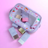 Naked Sundays Resort Era Makeup Bag with CabanaGlow SPF50 Glow serums