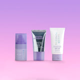 Naked Sundays Mini CabanaClear Water Gel Serum, Antioxidant Body Sunscreen Creme in travel size and mini Hydrating Glow Mist Top Up Spray. 