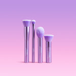 Four Purple Naked Sundays Makeup and Sunscreen Brushes