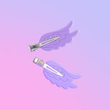 Lilac Wing Hair Clips (Pair)