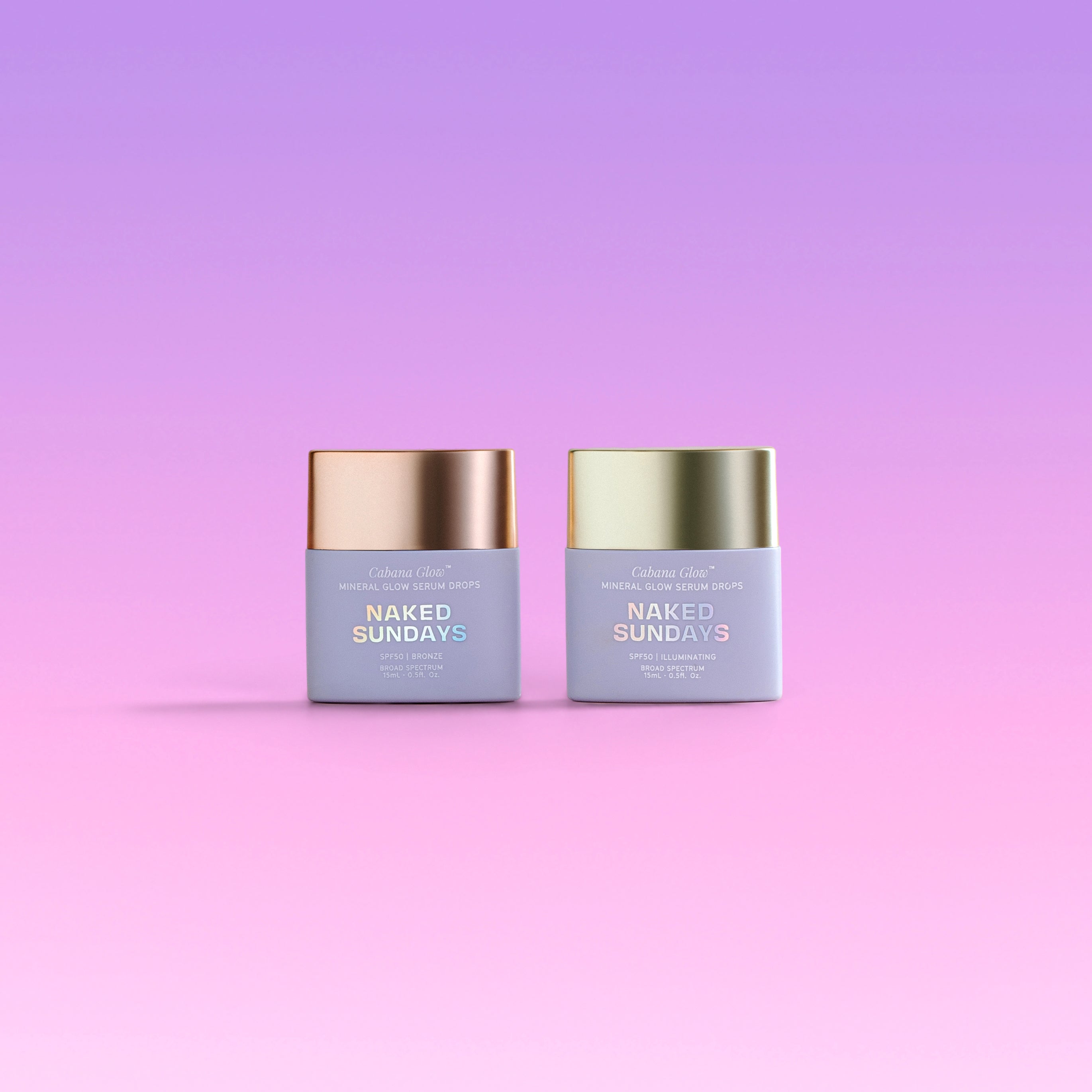 Naked Sundays CabanaGlow™ SPF50 Illuminating & Bronze Minis Duo